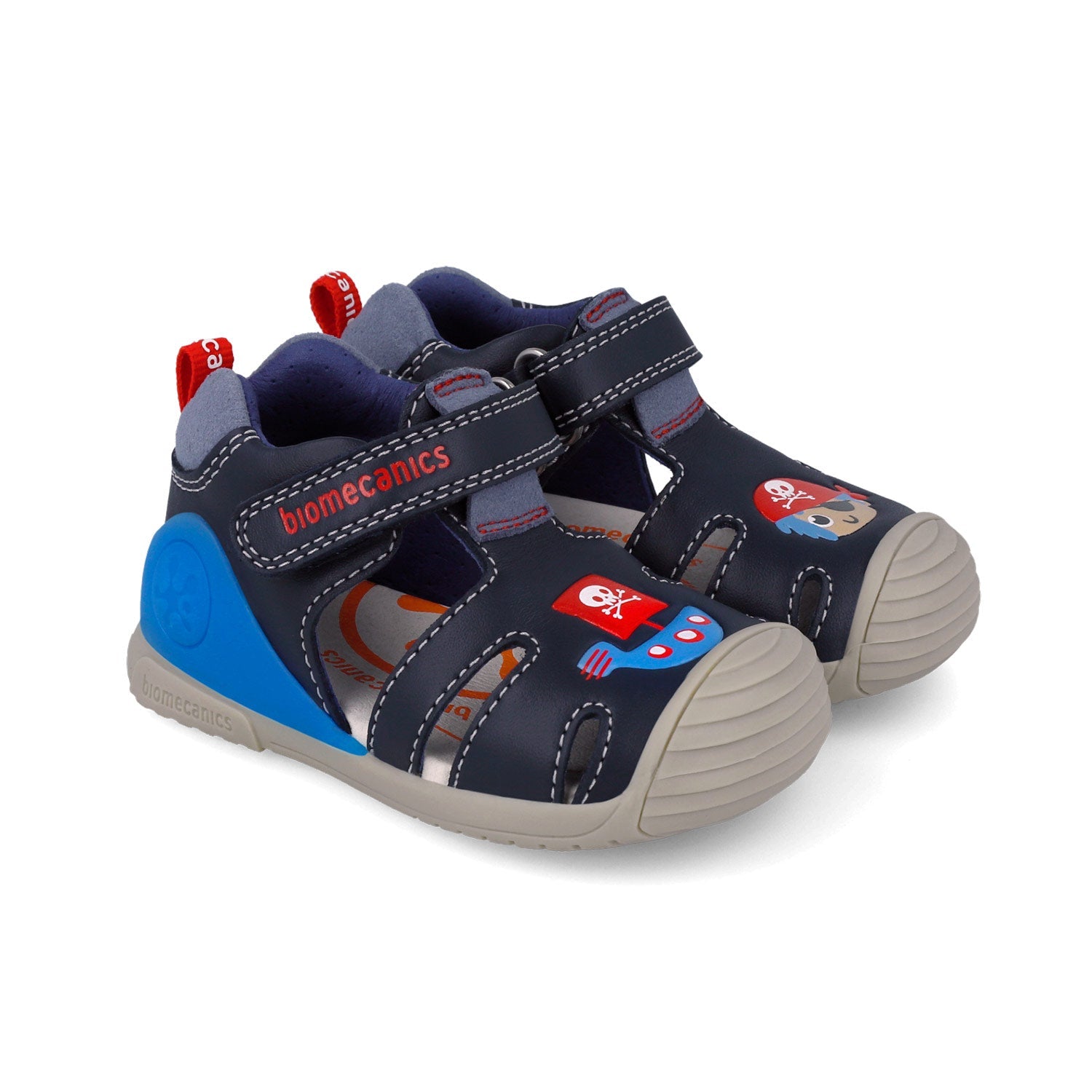 BIOMECANICS SANDALIA PARA NIÑO CORTE DE PIEL Y PISO SINTETICO 252118A183