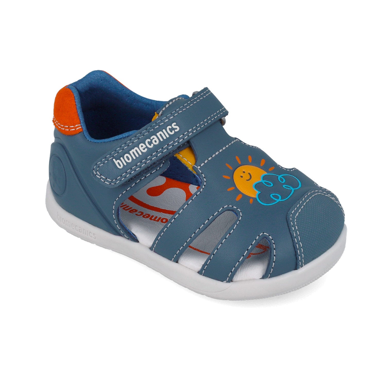 BIOMECANICS SANDALIA PARA NIÑO CORTE DE PIEL Y PISO SINTETICO 252166A183